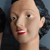 teste manichino anni 50 vintage 