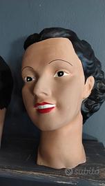 teste manichino anni 50 vintage 