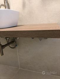 Mensola porta lavabo con staffe