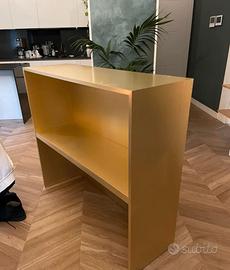 Mobile Banco Bar fatto a mano gold legno placcato