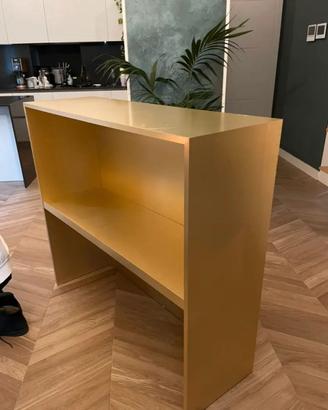 Mobile Banco Bar fatto a mano gold legno placcato