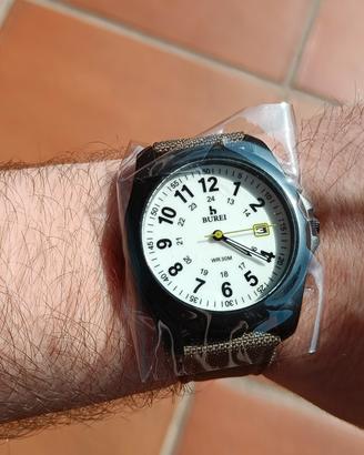 Orologio militare field watch burei al quarzo