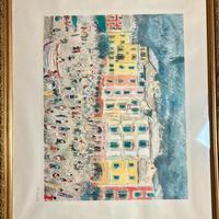 Michele Cascella- veduta di Portofino