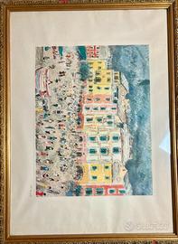 Michele Cascella- veduta di Portofino