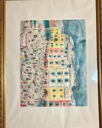 Michele Cascella- veduta di Portofino