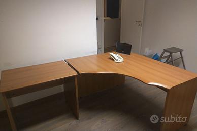 scrivania ufficio con prolunga
