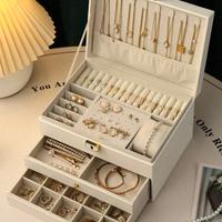 Cofanetto Portagioie in Pelle Sintetica 3 Strati