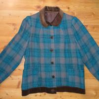 Giacca sartoriale tg 48 in lana e velluto colore v