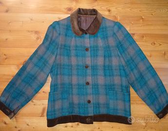 Giacca sartoriale tg 48 in lana e velluto colore v