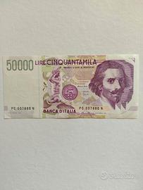 Repubblica Italiana - Lire 50.000 "Bernini" 2° tip