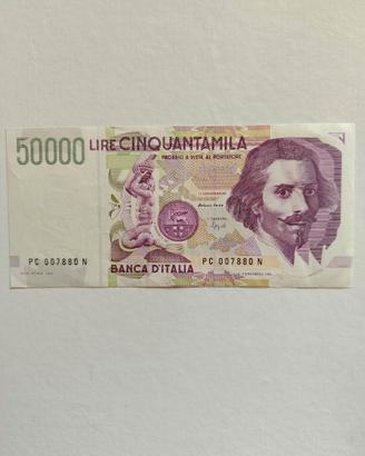 Repubblica Italiana - Lire 50.000 "Bernini" 2° tip
