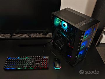 PC Gaming + tastiera + mouse + 1 controller