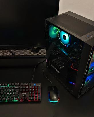 PC Gaming + tastiera + mouse + 1 controller