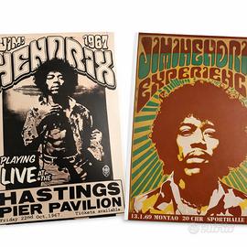set 2 poster Jimi Hendrix Collection formato A3 