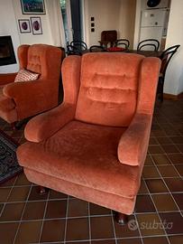 Coppia di poltrone vintage