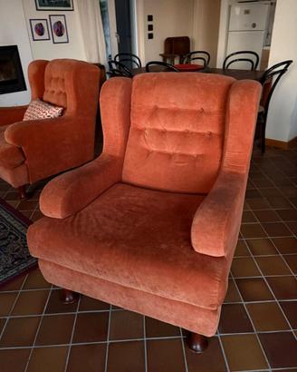 Coppia di poltrone vintage