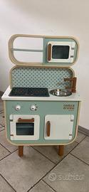 Cucina Lavatrice Giocattolo in legno