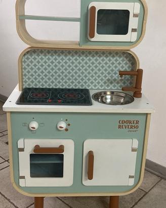 Cucina Lavatrice Giocattolo in legno