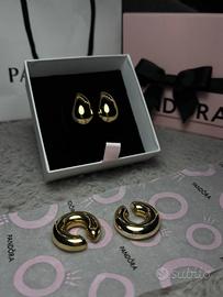 Doppio set orecchini oro