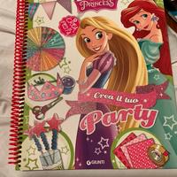 Libro crea il tuo party Disney princess Giunti