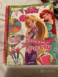 Libro crea il tuo party Disney princess Giunti