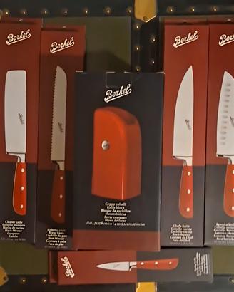 Set Coltelli Berkel Originali con Ceppo Rosso