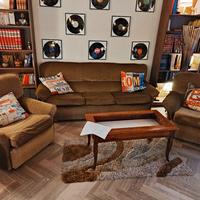 divano 3 posti con due poltrone vintage anni 70