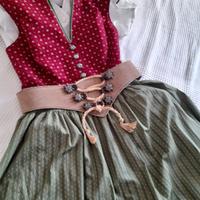 cintura Drindl a forcella camoscio stelle alpine 