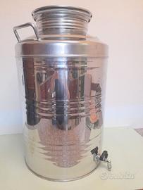 FUSTO PER OLIO ACCIAIO INOX 50LT