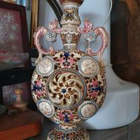 Vaso Zsolnay Traforato reticolato Ungheria 