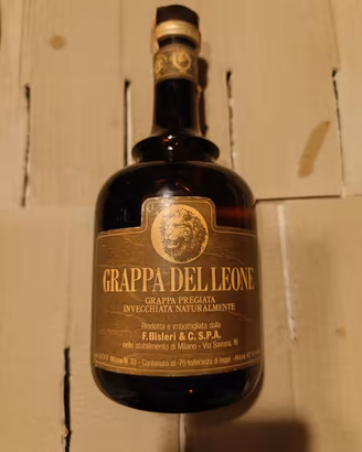 Grappa del Leone Bisleri  bottiglia vintage anni70
