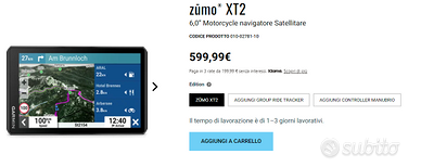 NAVIGATORE MOTO GARMIN ZUMO XT2