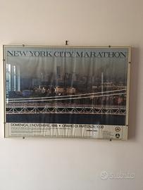 Poster Originale Marattona di New York 1986