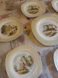 6 piatti + 1 piano Old Country Town