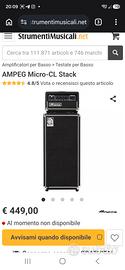 Casse audio Ampeg altoparlanti prezzo stracciato