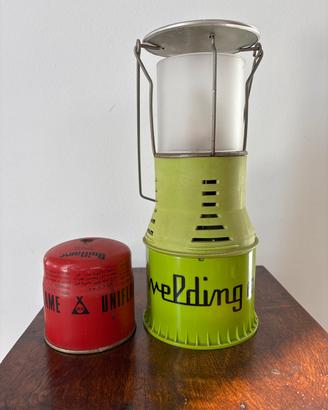 Lampada da campeggio vintage a gas da collezione