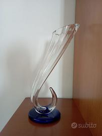 Vaso corno cornucopia cristallo IVV