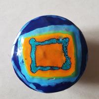 Ciotola in terracotta artigianale dipinta a mano 