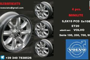 Cerchi minilite 5,5x15 5x108 et20 volvo