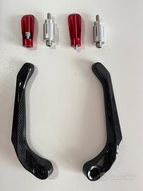 Coppia protezioni leve in fibra di carbonio NUOVE!