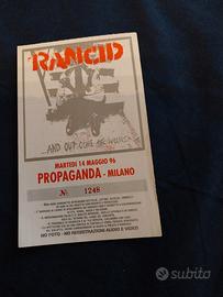 biglietto concerto RANCID