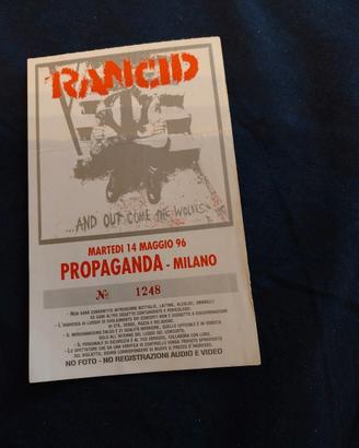 biglietto concerto RANCID