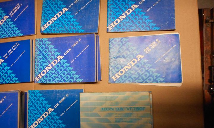 manuale uso e manutenzione honda moto vari modelli