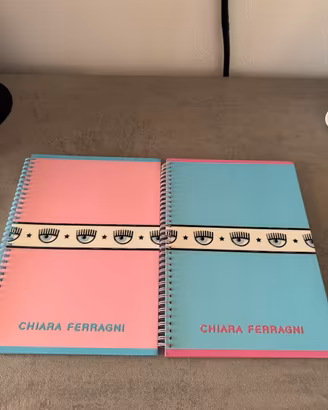 2 Quaderni a spirale Chiara Ferragni A4