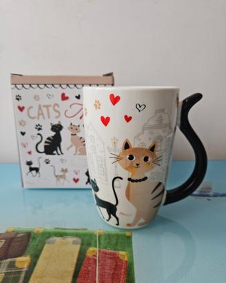 Tazza in porcellana 350 ml Gatti 