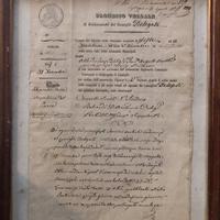 Verbale di delibera Consiglio comunale anno 1857