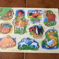 Puzzle gioco  in legno per bambini