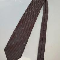 Cravatta in seta marrone