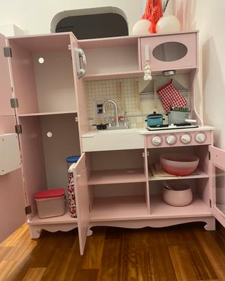 Cucina Giocattolo Vintage in Legno come nuova
