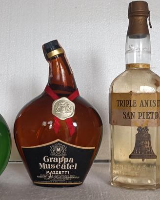 Grappa e liquore vintage 4 bottiglie